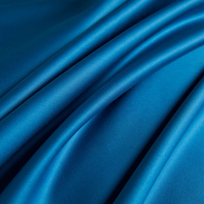 91家纺网 家纺一手货源 找家纺 洽想家 2025新款100支新疆长绒棉纯色双拼四件套 元气蓝+茗翠兰-