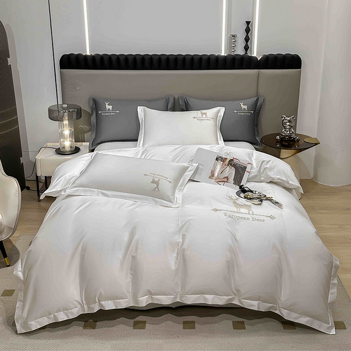 （总）洽想家 2025新款100支纯棉四件套-一鹿有你