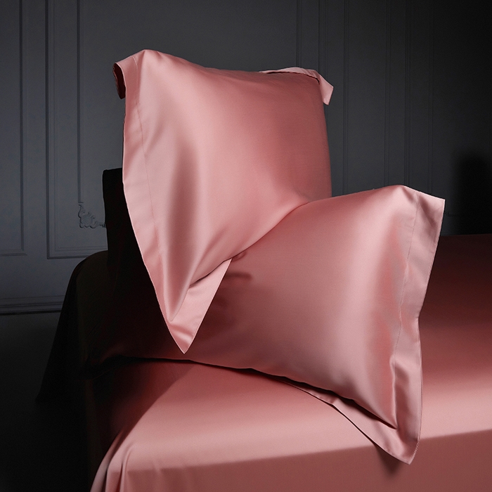 91家纺网 家纺一手货源 找家纺 洽想家 2025新款莱赛尔兰精80支天丝纯色系列四件套 密豆红茶