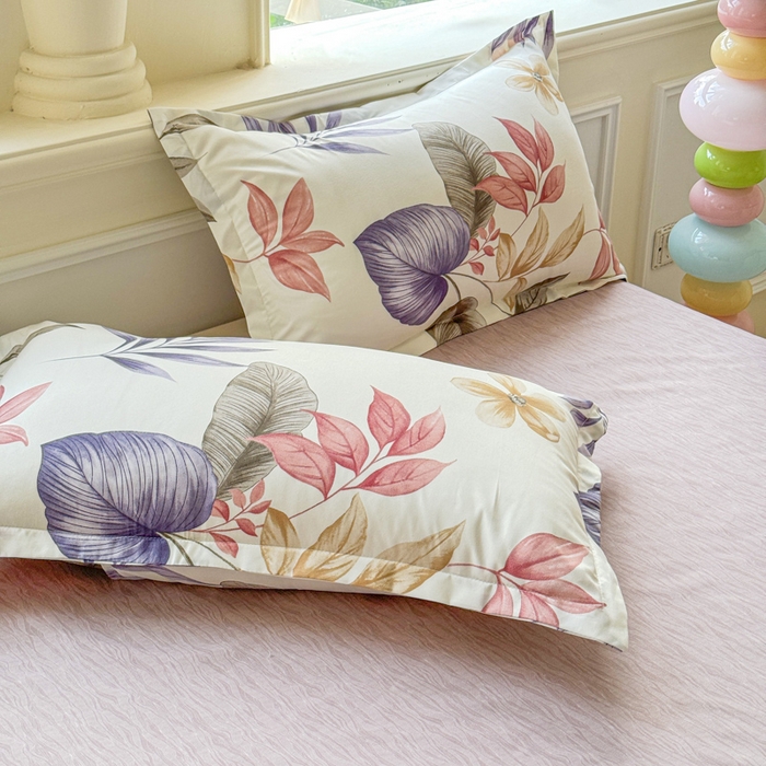 91家纺网 家纺一手货源 找家纺 佑佳家纺 2025新款铂金棉芦荟棉单被套「支持定做各种尺寸」 安娜花园