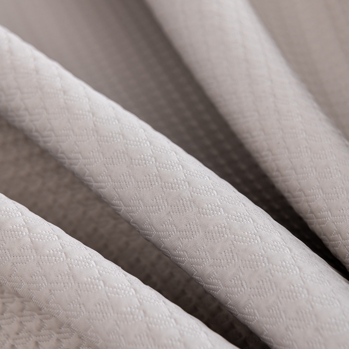 91家纺网 家纺一手货源 找家纺 小牛席业 2025经典款-千鸟格冷感豆豆席系列 床笠款 米色