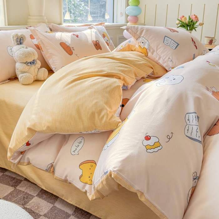 91家纺网 家纺一手货源 找家纺 佑佳家纺 2025新款铂金棉芦荟棉单被套「支持定做各种尺寸」 波波家族