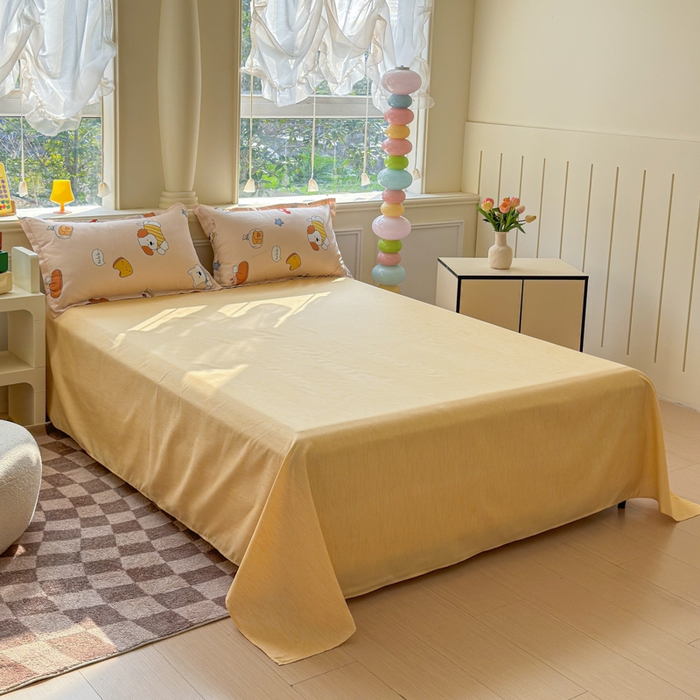 91家纺网 家纺一手货源 找家纺 佑佳家纺 2025新款铂金棉芦荟棉单被套「支持定做各种尺寸」 波波家族