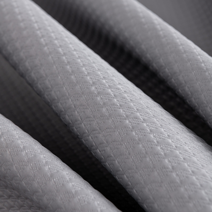 91家纺网 家纺一手货源 找家纺 小牛席业 2025经典款-千鸟格冷感豆豆席系列 床笠款 灰色