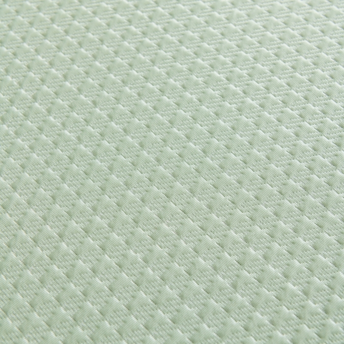 91家纺网 家纺一手货源 找家纺 小牛席业 2025经典款-千鸟格冷感豆豆席系列 床笠款 绿色