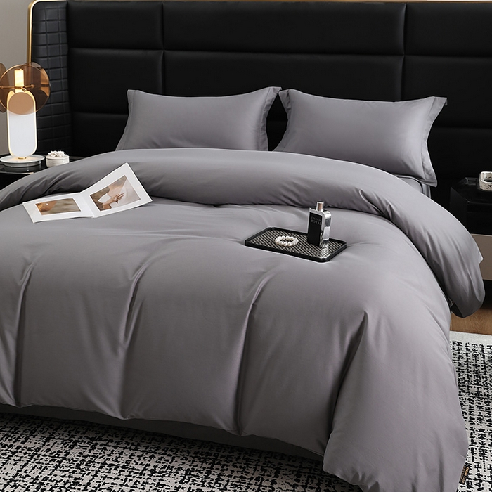 91家纺网 家纺一手货源 找家纺 （总）洽想家 2025新款全棉磨毛纯色四件套