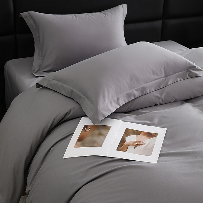 91家纺网 家纺一手货源 找家纺 （总）洽想家 2025新款全棉磨毛纯色四件套