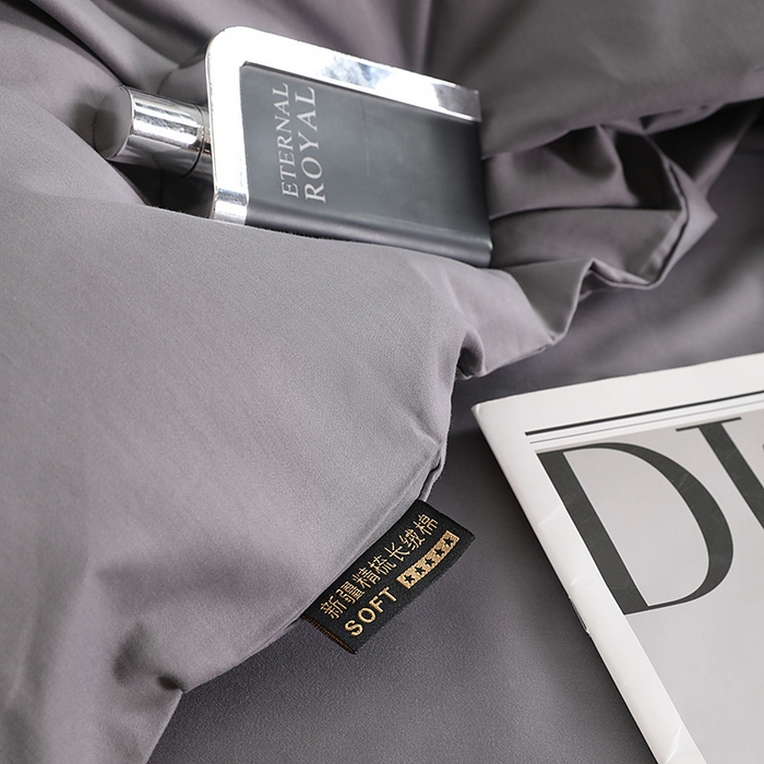 91家纺网 家纺一手货源 找家纺 （总）洽想家 2025新款全棉磨毛纯色四件套