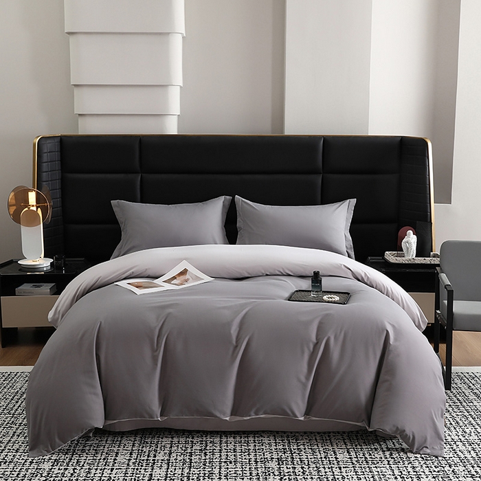 91家纺网 家纺一手货源 找家纺 （总）洽想家 2025新款全棉磨毛纯色四件套