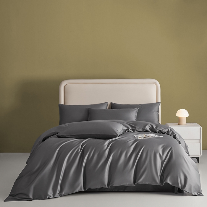 91家纺网 家纺一手货源 找家纺 （总）洽想家 2025新款纯色双拼80支长绒棉四件套