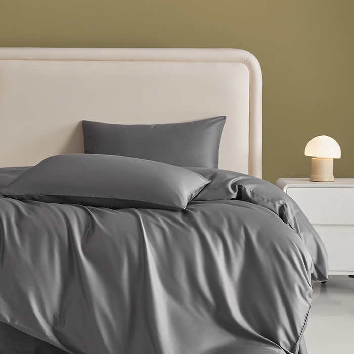 91家纺网 家纺一手货源 找家纺 （总）洽想家 2025新款纯色双拼80支长绒棉四件套