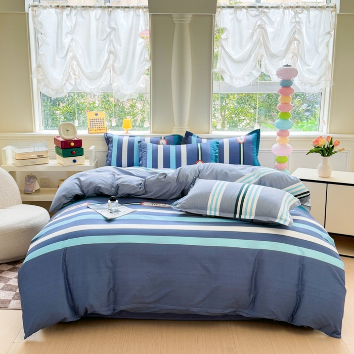 91家纺网 家纺一手货源 找家纺 佑佳家纺 2025新款铂金棉芦荟棉单被套「支持定做各种尺寸」 好生活