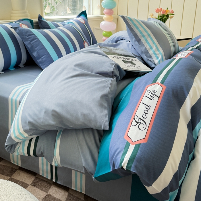 91家纺网 家纺一手货源 找家纺 佑佳家纺 2025新款铂金棉芦荟棉单被套「支持定做各种尺寸」 好生活