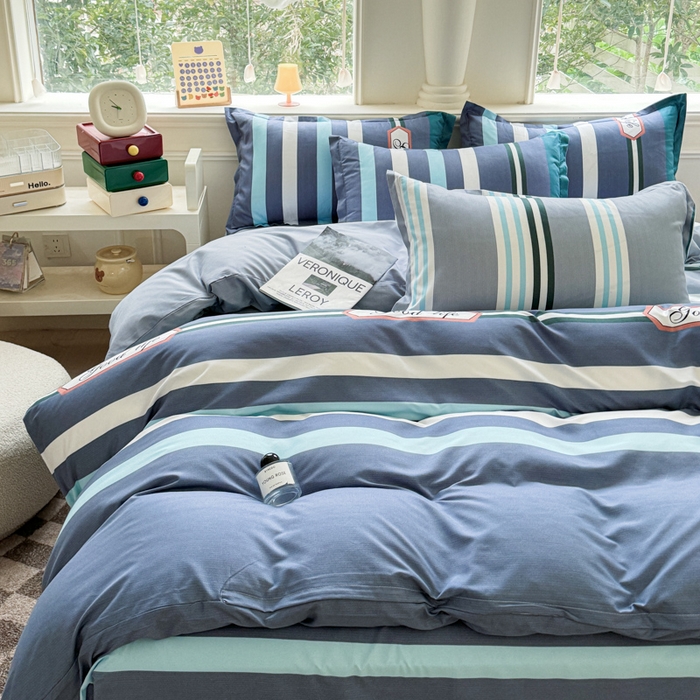 91家纺网 家纺一手货源 找家纺 佑佳家纺 2025新款铂金棉芦荟棉单被套「支持定做各种尺寸」 好生活