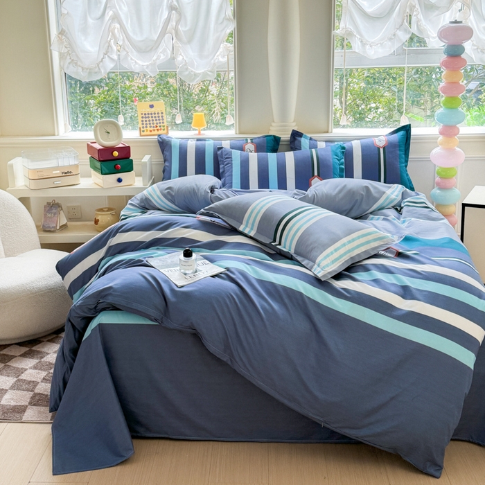 91家纺网 家纺一手货源 找家纺 佑佳家纺 2025新款铂金棉芦荟棉单被套「支持定做各种尺寸」 好生活