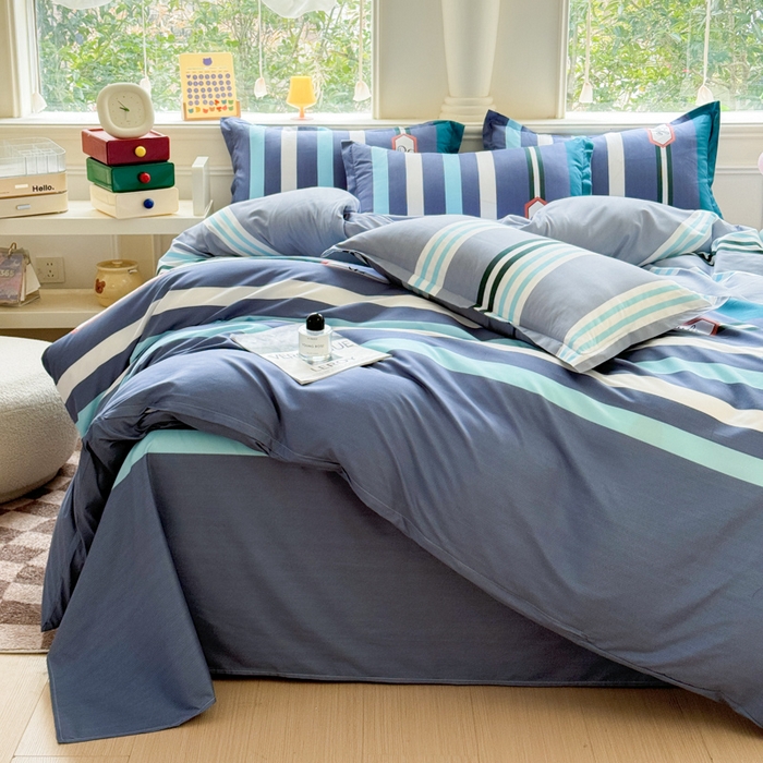 91家纺网 家纺一手货源 找家纺 佑佳家纺 2025新款铂金棉芦荟棉单被套「支持定做各种尺寸」 好生活