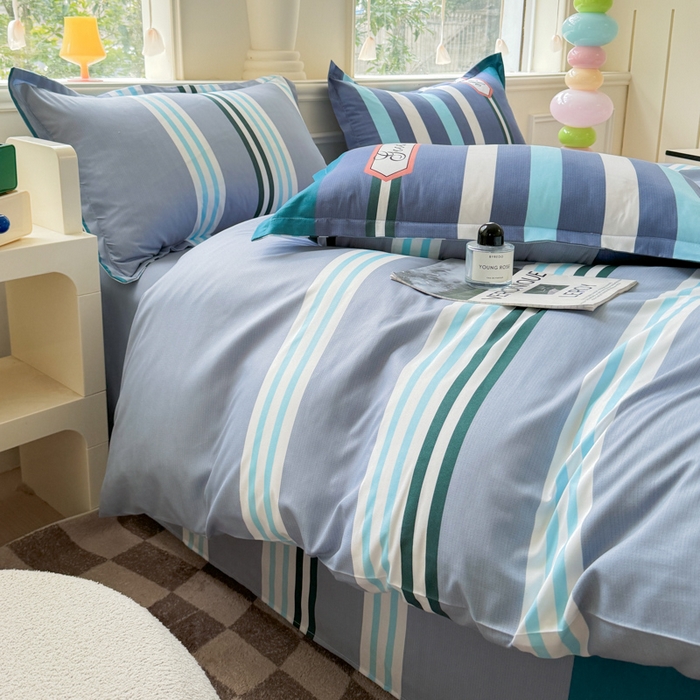 91家纺网 家纺一手货源 找家纺 佑佳家纺 2025新款铂金棉芦荟棉单被套「支持定做各种尺寸」 好生活