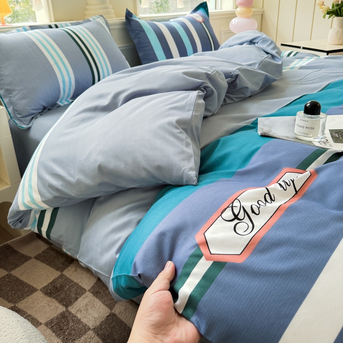 91家纺网 家纺一手货源 找家纺 佑佳家纺 2025新款铂金棉芦荟棉单被套「支持定做各种尺寸」 好生活