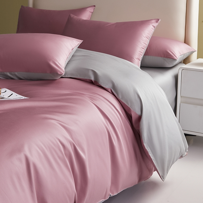 91家纺网 家纺一手货源 找家纺 （总）洽想家 2025新款纯色双拼80支长绒棉四件套