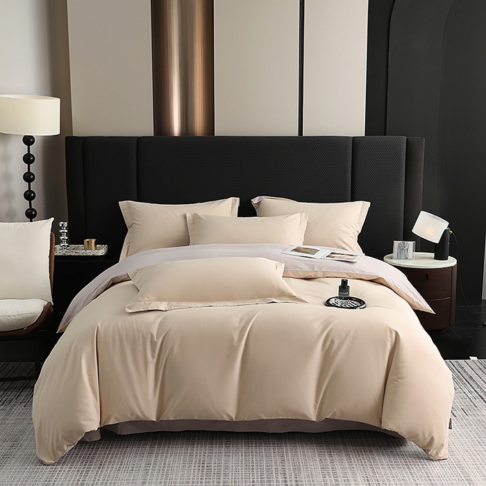 91家纺网 家纺一手货源 找家纺 （总）洽想家 2025新款全棉磨毛纯色四件套