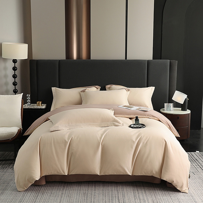 91家纺网 家纺一手货源 找家纺 （总）洽想家 2025新款全棉磨毛纯色四件套