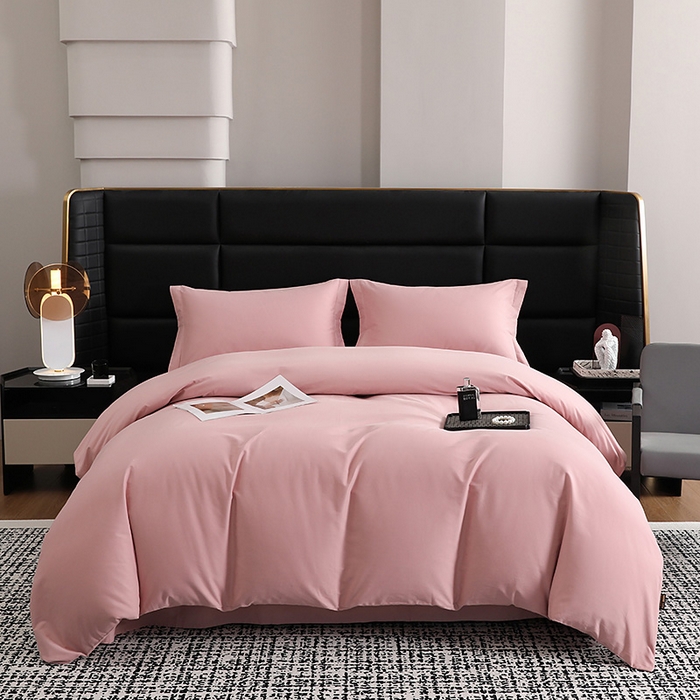 91家纺网 家纺一手货源 找家纺 （总）洽想家 2025新款全棉磨毛纯色四件套