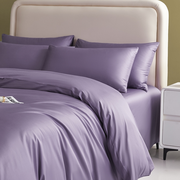 91家纺网 家纺一手货源 找家纺 （总）洽想家 2025新款纯色双拼80支长绒棉四件套