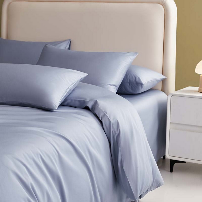 91家纺网 家纺一手货源 找家纺 （总）洽想家 2025新款纯色双拼80支长绒棉四件套