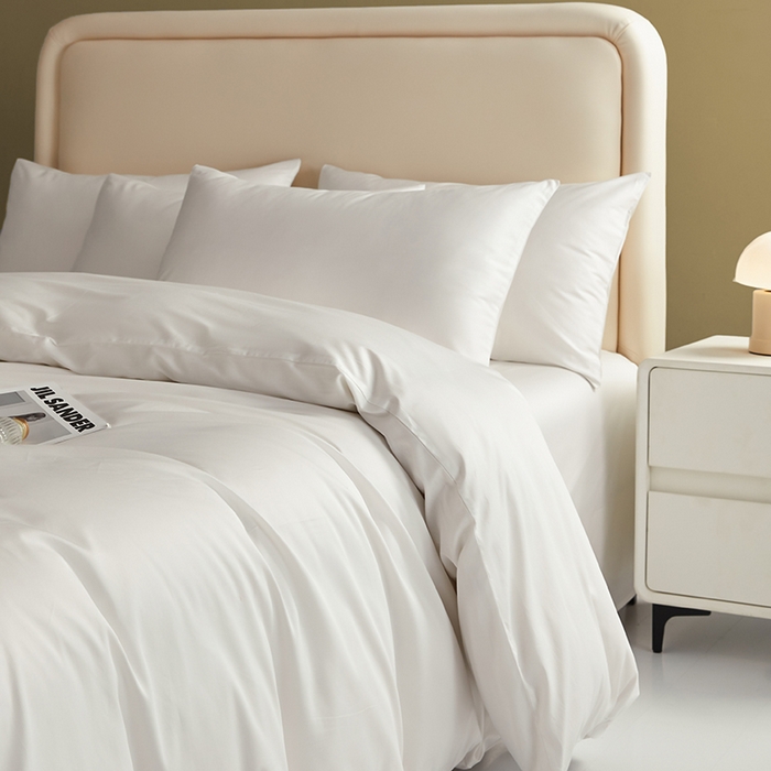 91家纺网 家纺一手货源 找家纺 （总）洽想家 2025新款纯色双拼80支长绒棉四件套