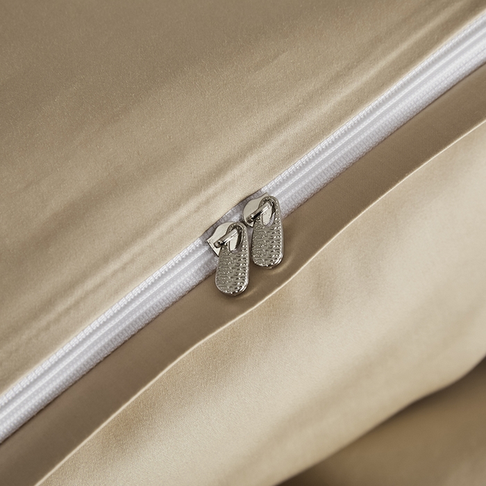 91家纺网 家纺一手货源 找家纺 洽想家 2025新款纯色双拼80支长绒棉四件套 帝都灰+香槟-