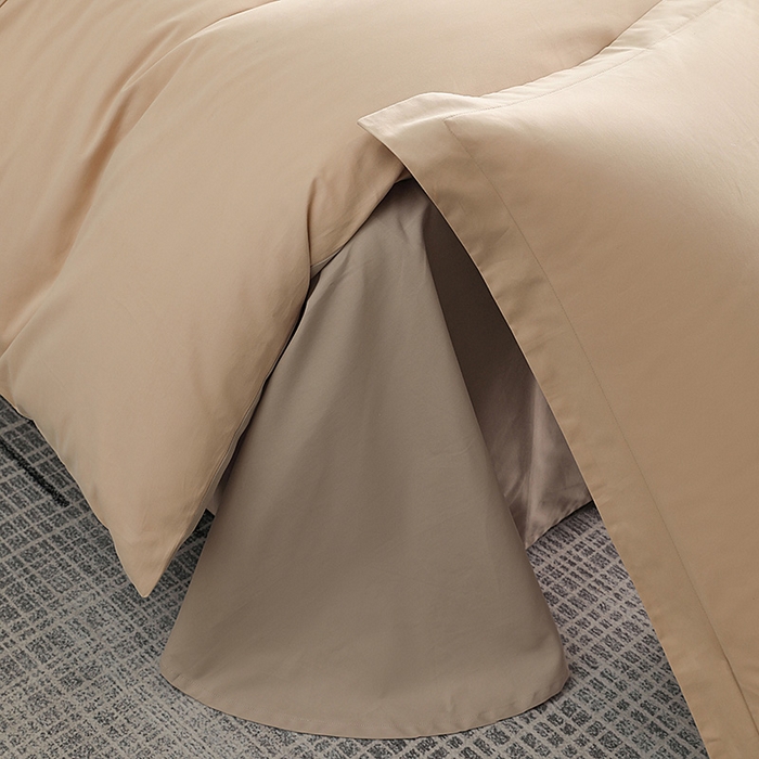 91家纺网 家纺一手货源 找家纺 洽想家 2025新款全棉磨毛纯色四件套 粉糖布莱棕