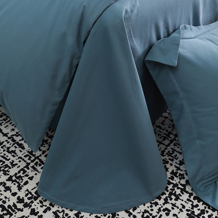 91家纺网 家纺一手货源 找家纺 洽想家 2025新款全棉磨毛纯色四件套 湖兰