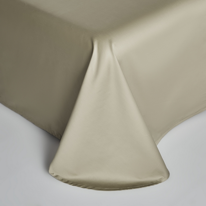 91家纺网 家纺一手货源 找家纺 洽想家 2025新款纯色双拼80支长绒棉四件套 风景蓝+冰灿银-