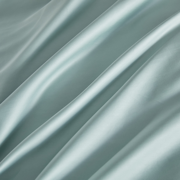 91家纺网 家纺一手货源 找家纺 洽想家 2025新款纯色双拼80支长绒棉四件套 风铃绿-