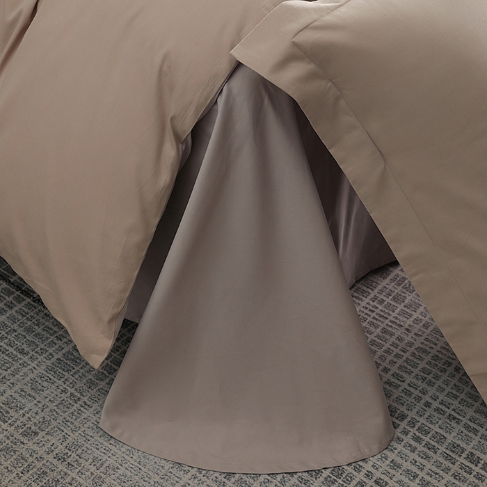 91家纺网 家纺一手货源 找家纺 洽想家 2025新款全棉磨毛纯色四件套 可可奶宗大麦灰