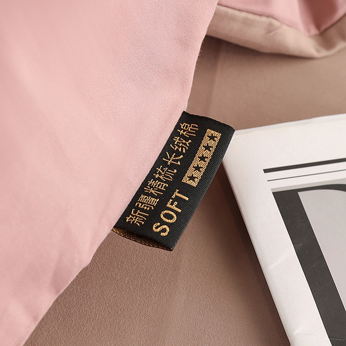 91家纺网 家纺一手货源 找家纺 洽想家 2025新款全棉磨毛纯色四件套 莲红拿铁