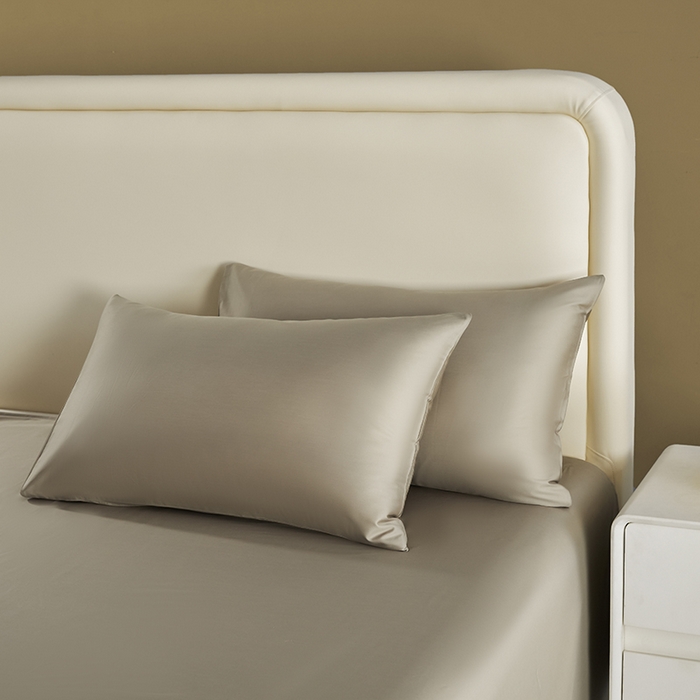 91家纺网 家纺一手货源 找家纺 洽想家 2025新款纯色双拼80支长绒棉四件套 咖色-