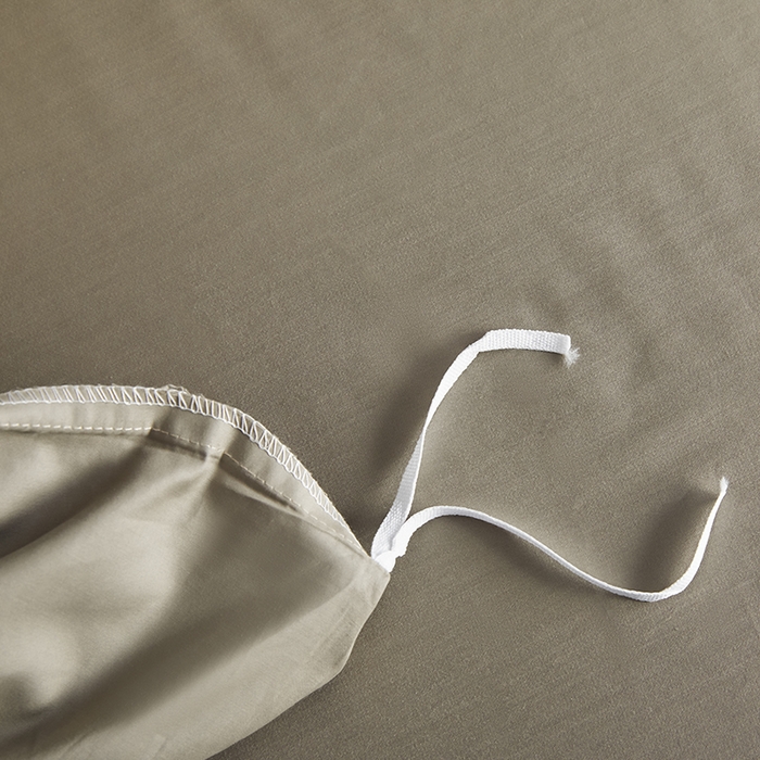 91家纺网 家纺一手货源 找家纺 洽想家 2025新款纯色双拼80支长绒棉四件套 咖色-