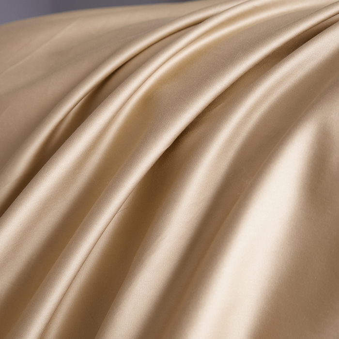 91家纺网 家纺一手货源 找家纺 洽想家 2025新款纯色双拼80支长绒棉四件套 卡其-