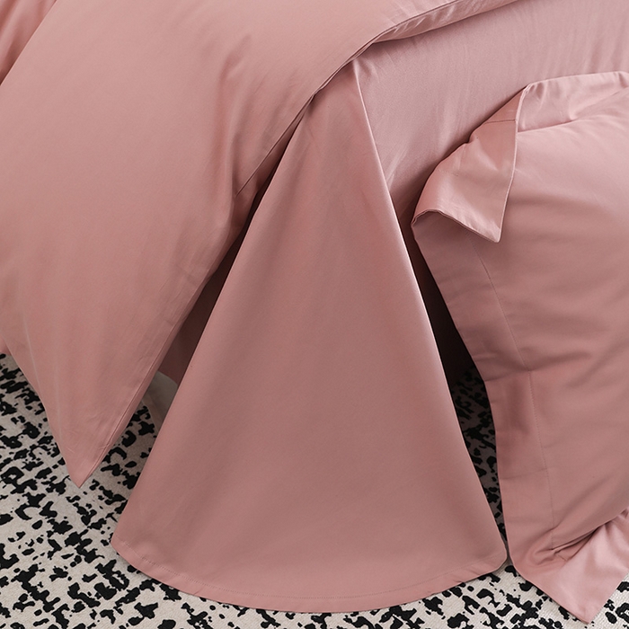 91家纺网 家纺一手货源 找家纺 洽想家 2025新款全棉磨毛纯色四件套 藕肤色