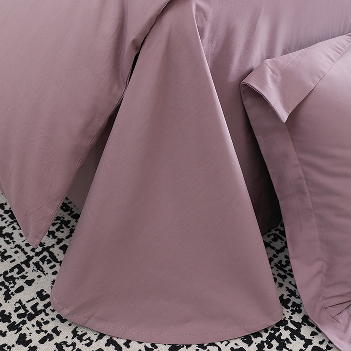 91家纺网 家纺一手货源 找家纺 洽想家 2025新款全棉磨毛纯色四件套 浅紫