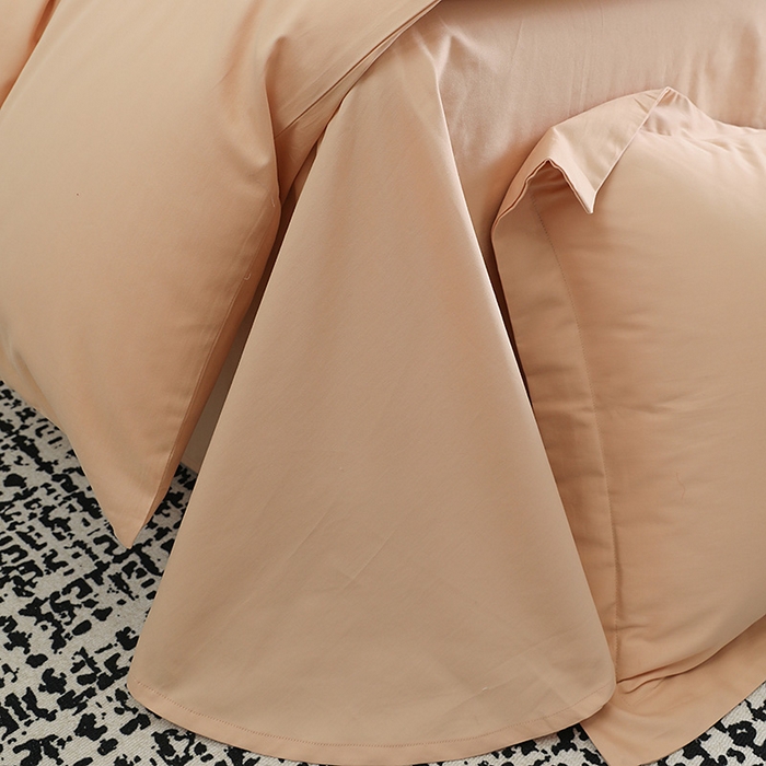 91家纺网 家纺一手货源 找家纺 洽想家 2025新款全棉磨毛纯色四件套 巧克力