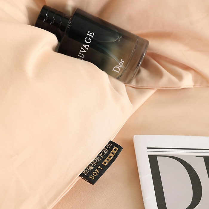 91家纺网 家纺一手货源 找家纺 洽想家 2025新款全棉磨毛纯色四件套 巧克力