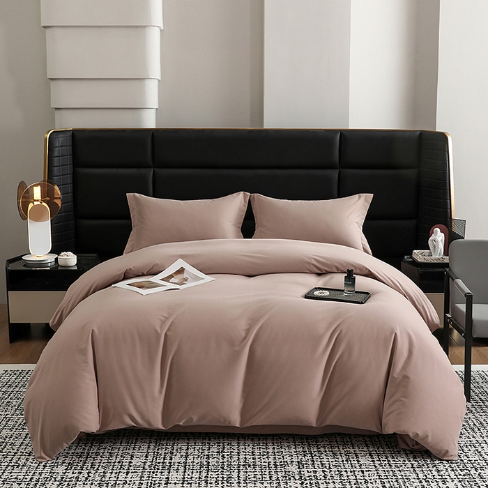 洽想家 2025新款全棉磨毛纯色四件套 绒丝拿铁