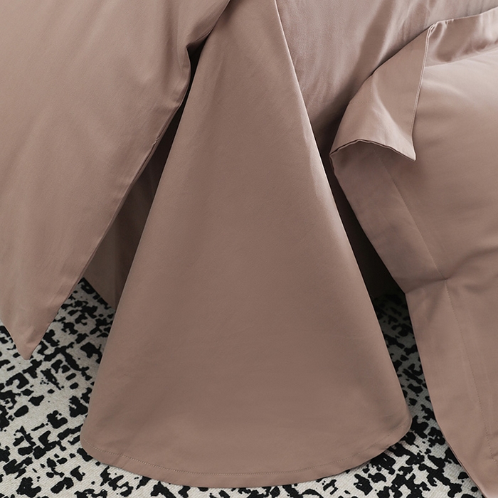 91家纺网 家纺一手货源 找家纺 洽想家 2025新款全棉磨毛纯色四件套 绒丝拿铁