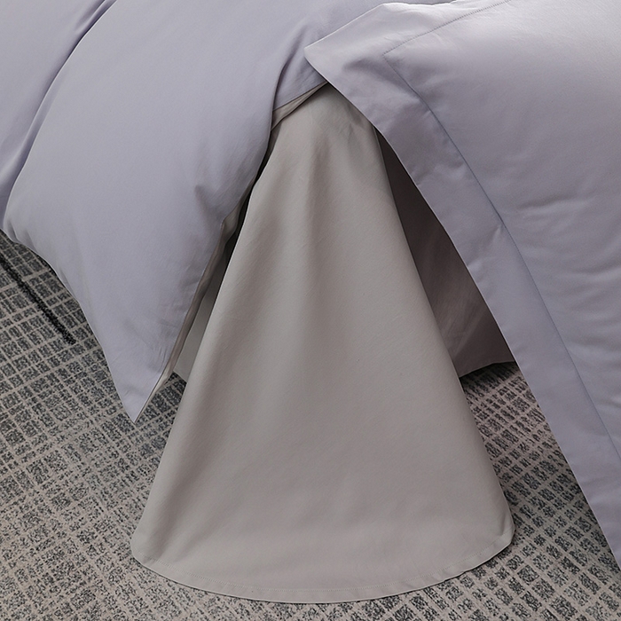 91家纺网 家纺一手货源 找家纺 洽想家 2025新款全棉磨毛纯色四件套 薰衣草浅灰