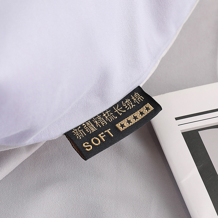 91家纺网 家纺一手货源 找家纺 洽想家 2025新款全棉磨毛纯色四件套 薰衣草浅灰