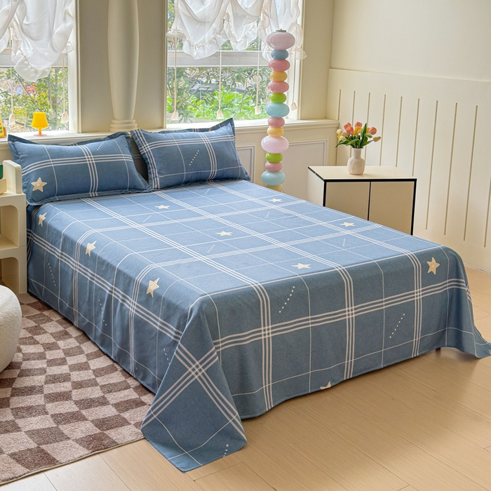 91家纺网 家纺一手货源 找家纺 佑佳家纺 2025新款铂金棉芦荟棉单被套「支持定做各种尺寸」 万星如一