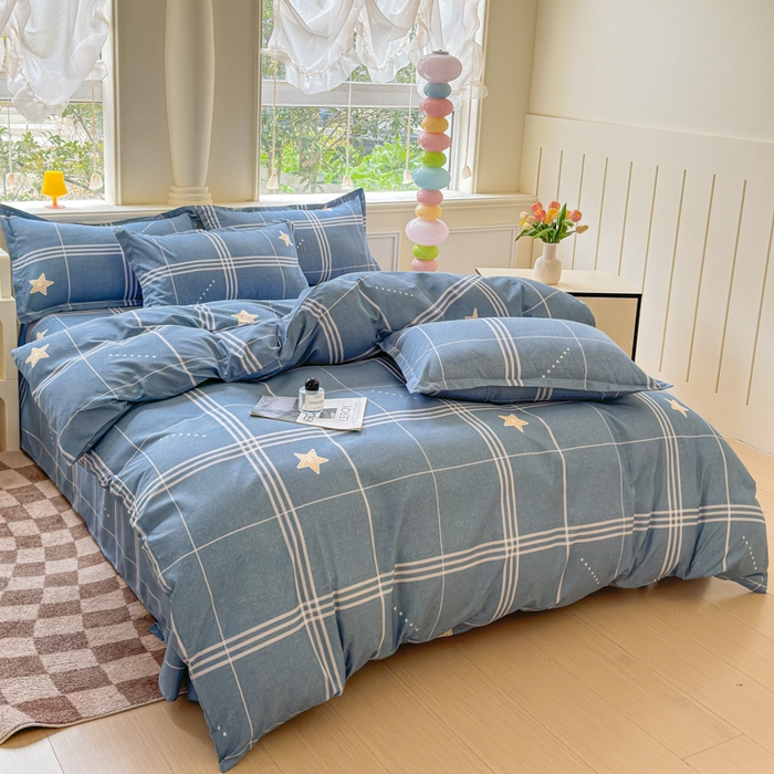 91家纺网 家纺一手货源 找家纺 佑佳家纺 2025新款铂金棉芦荟棉单被套「支持定做各种尺寸」 万星如一