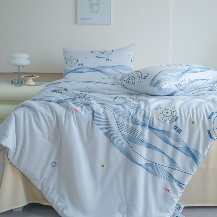 91家纺网 家纺一手货源 找家纺 （总）欧雅搁家纺 2025新款抗菌温变热感夜光印花空调被夏凉被